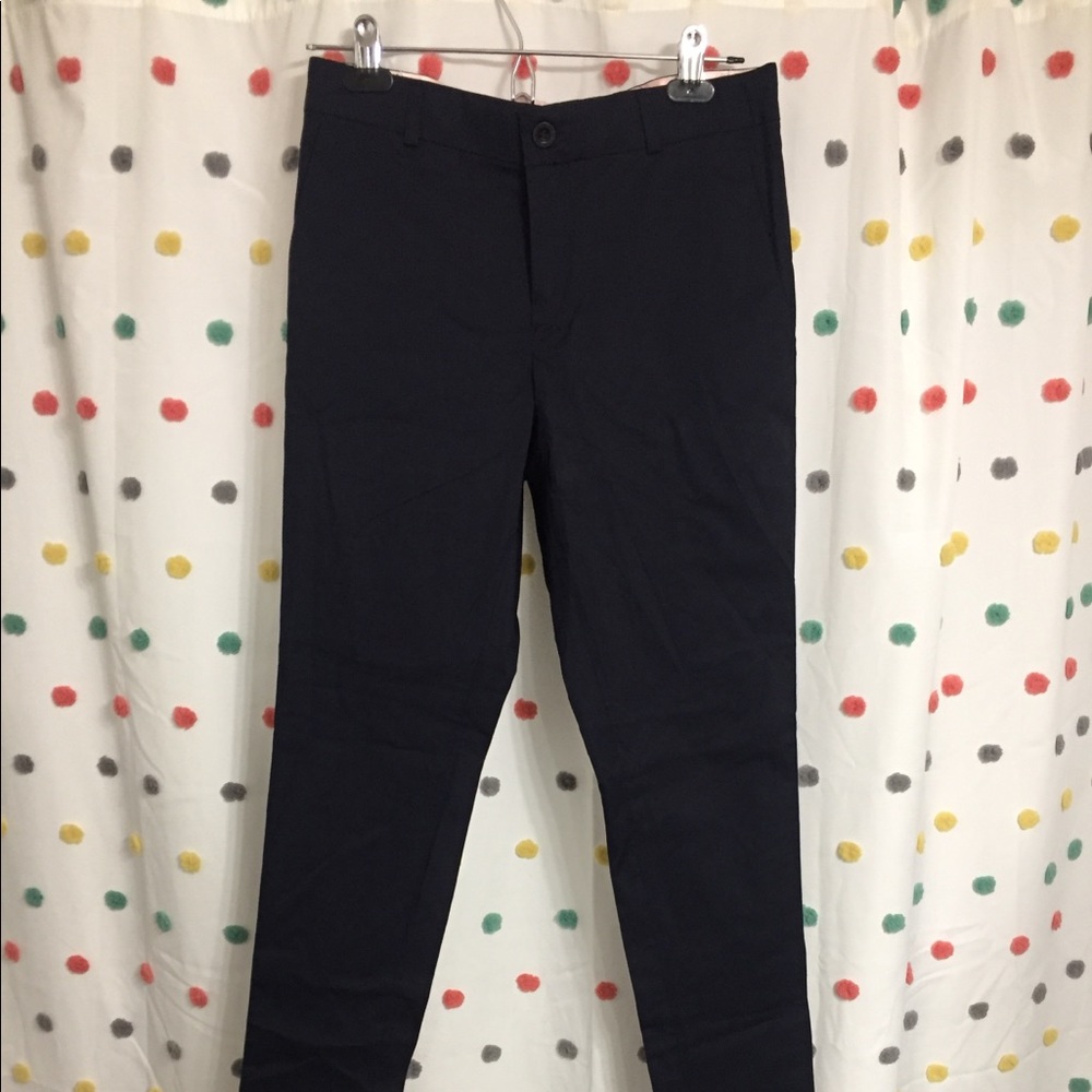 See by Chloe Navy Cigarette Leg Trousers